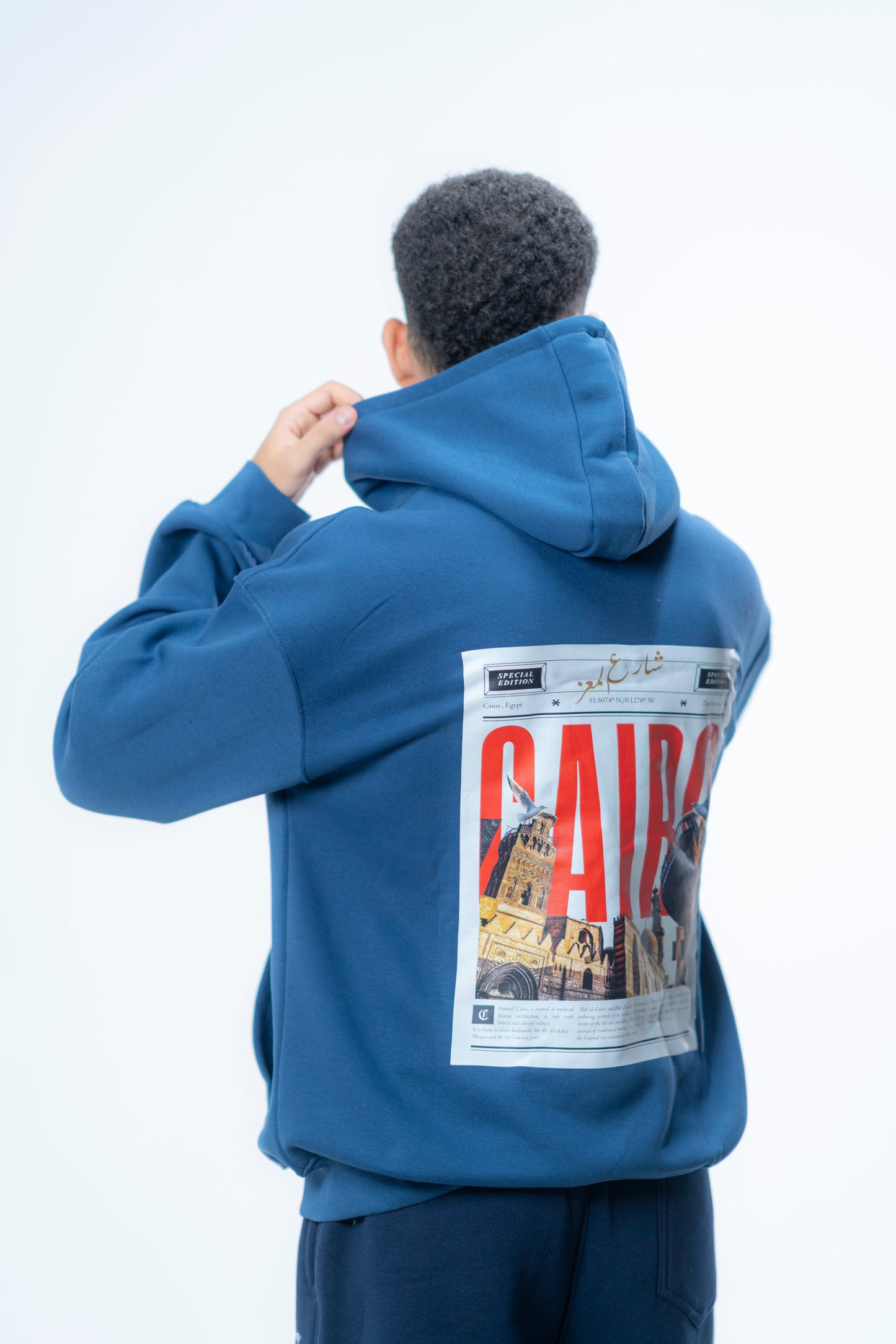 Old Cairo – El-Moez Navy Hoodie